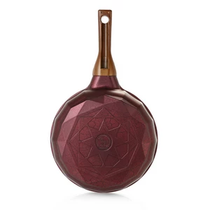 Fry Pan Set 3 Pieces, 20/24/28cm, Granite, Turkey - Dark Red