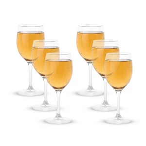 Libbey Goblet Set, 6 Pieces 240ml, Tulip-Shaped , Glass - High Quality Transparent