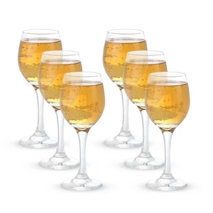 Libbey Goblet Set, 6 Pieces 240ml, Glass, High Quality - Transparent