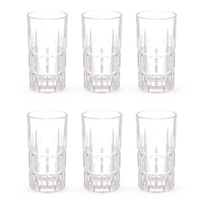 Lily Tumbler Set, 6 Pieces, Glass - Transparent