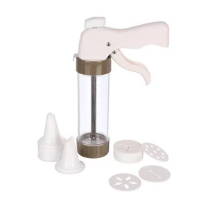 Cookies Press Machine with 22 Mold, Plastic- Steel, white - Grey