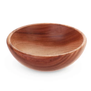 Serving Bowl Medium, 23xH8cm, Natural Wood - Woody