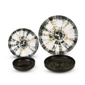 Dinner Set, Porcelain, 24 Pieces For 6 Persons, Turkey - Olive