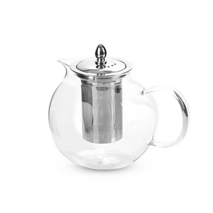 Tempered Glass Tea Pot with Stainless Strainer, 1300ml