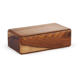 Tea Box 6 sections, Rectangular 24.5x13.5x8 cm, Natural Wood - Woody