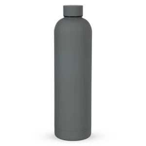 Travel Mug, 1 litre, High Quality Stainless steel - Dark Grey