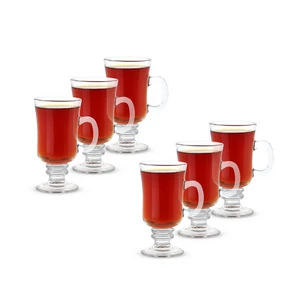 Libbey, Coffee Mug Set, 6 Pieces 255ml, Glass, High Quality - Transparent