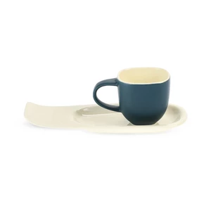 Coffee Set, 12 pieces for 6 Persons, Porcelain -Navy Blue