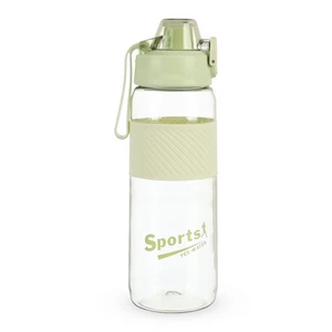 Sports Water Bottle, 900 ML, Plastic with Upper Lock - Green