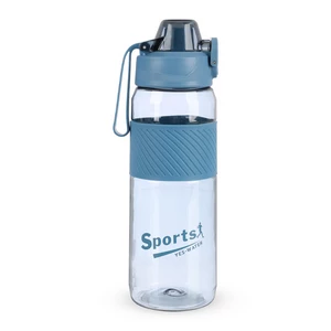 Sports Water Bottle, 900 ML, Plastic with Upper Lock - Blue
