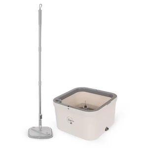Cleaning Mob Set with Bucket High Quality, Steel with Plastic - Light Grey