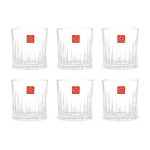RCR Timeless Short Tumbler Set, 6 Pieces, 360 ML, Crystal - Transparent