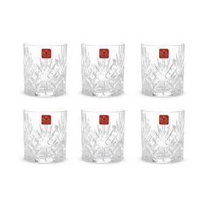 RCR Melodia Short Tumbler Set, 6 Pieces, 310 ml, Crystal - Transparent