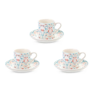 Decorations Coffee Set, 6 Pieces , Porcelain - Multi colors
