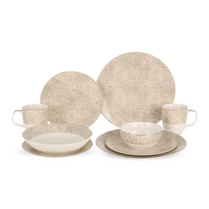 Rosa sandy  Dinner Set, 30 Pieces for 6 Persons, porcelain - Sand 