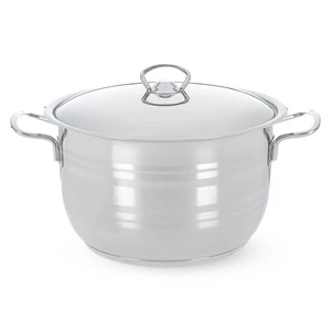 Aboud Cooking Pot, 26cm, Stainless Steel with Cover - Silver