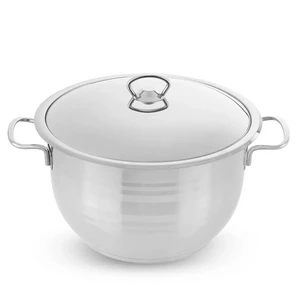 Aboud Cooking Pot, 32cm, Stainless Steel with Stainless Steel Cover - Silver