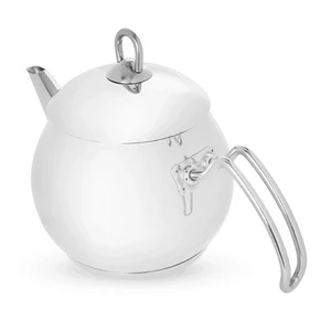 Aboud Tea Pot with Handle and Cover, 1.5 Litres, Stainless Steel - Silver