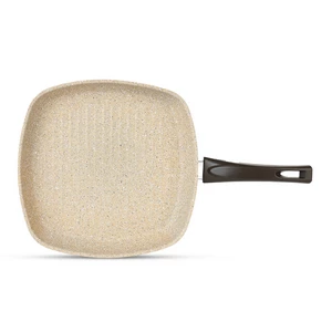 Cookin Grill Pan, 28cm, Bio-Granite, Brown Stone