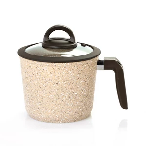 Cookin Milk Pot, 16cm, Bio-Granite, Brown Stone