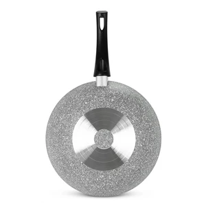 Cookin Wok Pan, 28cm, Bio-Granite - Grey Stone