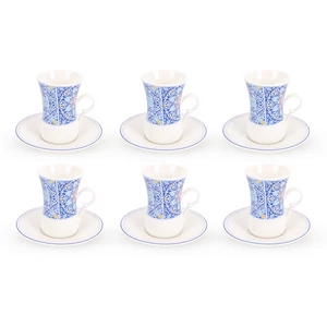Khayameya Arabic Tea Set, 12Pieces for 6 Persons, Porcelain -  Blue
