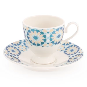 Star Violet Coffee Set , 12 Pieces for 6 persons, Porcelain - Blue