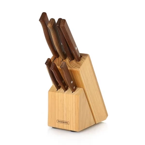 Tramontina Stainless Knife Block Set, 7 Pieces with Wooden Stand