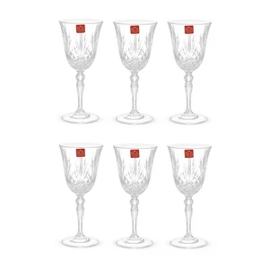 RCR Melodia Medium Goblet Set, 6 pieces, 270ML, Crystal - Transparent