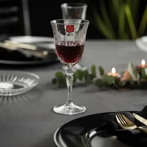 ميلوديا طقم كاسات، 6 قطع، سعه 270مل، كريستال - شفاف من ار سى ار 
