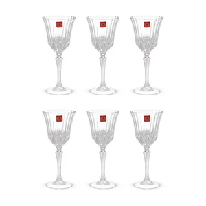 RCR Adagio Medium Goblet Set, 6 Pieces, 280ml, Crystal - Transparent