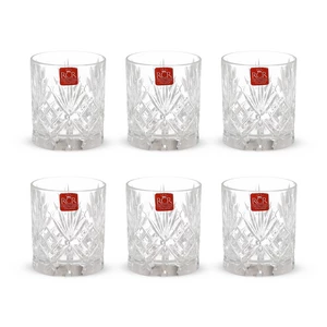 RCR Melodia Short Tumbler Set, 6 Pieces, 230 ml, Crystal - Transparent