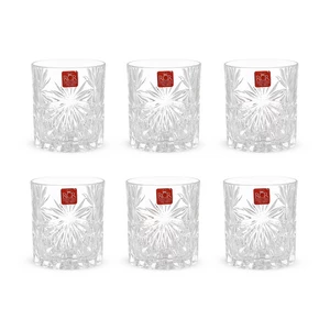 RCR Oasis Short Tumbler Set, 6 Pieces, 310 ml, Crystal - Transparent