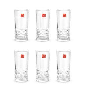 RCR Brillante Crystal Water Tumbler Set, 6 Pieces, Made In Italy