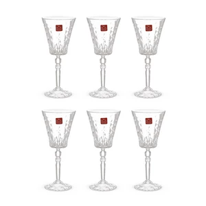 RCR Marilyn Goblet Set, 6 Pieces, 260ml, Crystal - Transparent