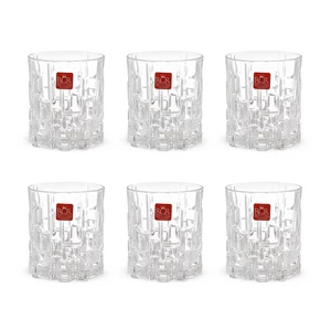 RCR Etna Short Tumbler Set, 6 Pieces, 330ml, Crystal - Transparent