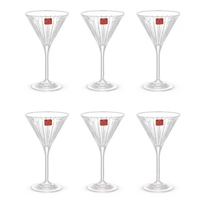 RCR Timeless Dessert Cup Set, 6 Pieces, 260ml, Crystal - Transparent
