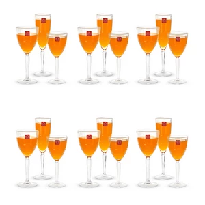RCR Brillante Crystal Drinkware Set, 18 Pieces for 6 Persons, Made In Italy