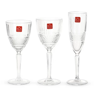 RCR Brillante Crystal Drinkware Set, 18 Pieces for 6 Persons, Made In Italy