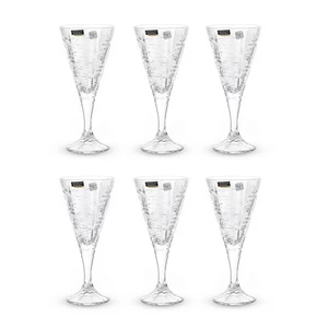 Bohemia Extra Crystal Goblet Set, 6 Pieces, Czech